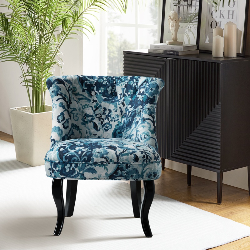 Federigo Modern Side Chair With Elegant Pattern