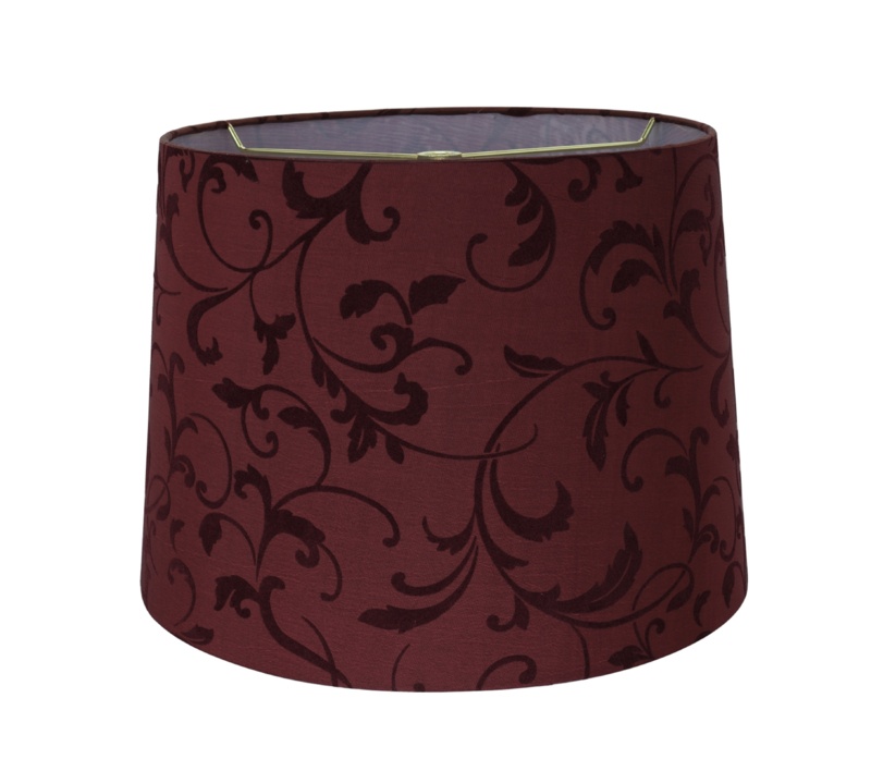 Flock Printing Fabric Empire Lamp Shade