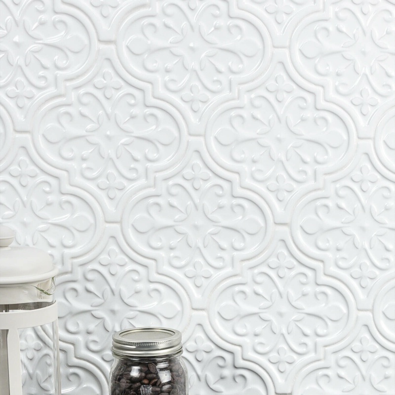 Florid Lantern Straight Edge Ceramic Singular Subway Tile