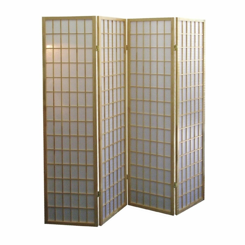 Freese 69'' W x 70.25'' H 4 - Panel Folding Room Divider