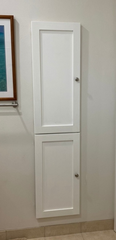 Frontline Shaker Recessed Frameless 2 Door Medicine Cabinet with Adjustable Shelves