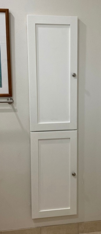 Frontline Shaker Recessed Frameless 2 Door Medicine Cabinet with Adjustable Shelves