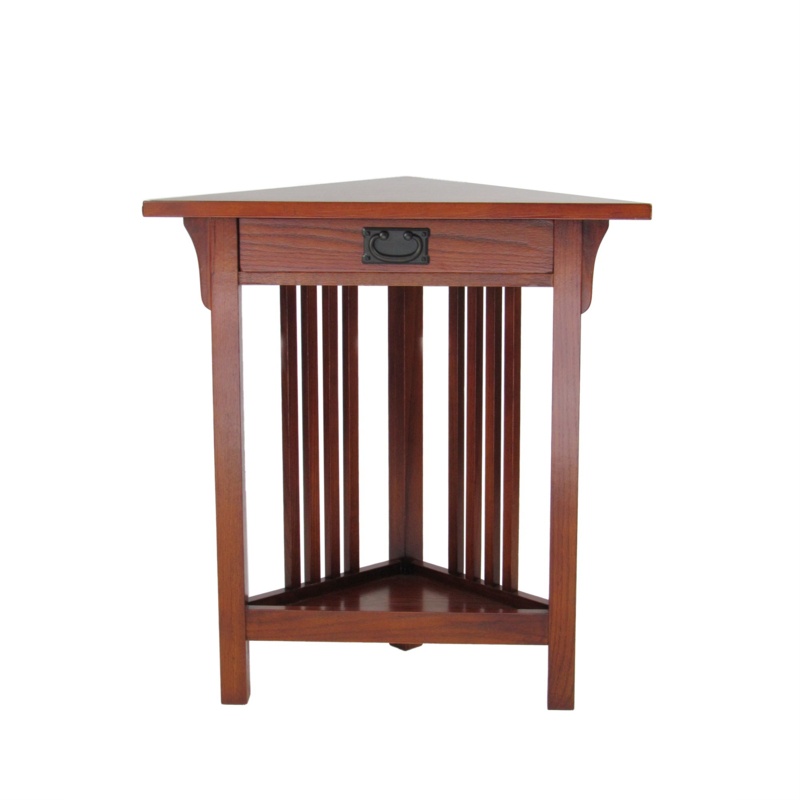 Garon Solid Wood 3 Legs End Table with Storage