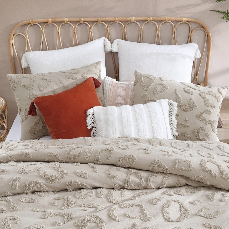 Gillian Chenille Leopard Comforter Set