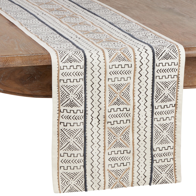 Gillman Rectangle Geometric Cotton Table Runner