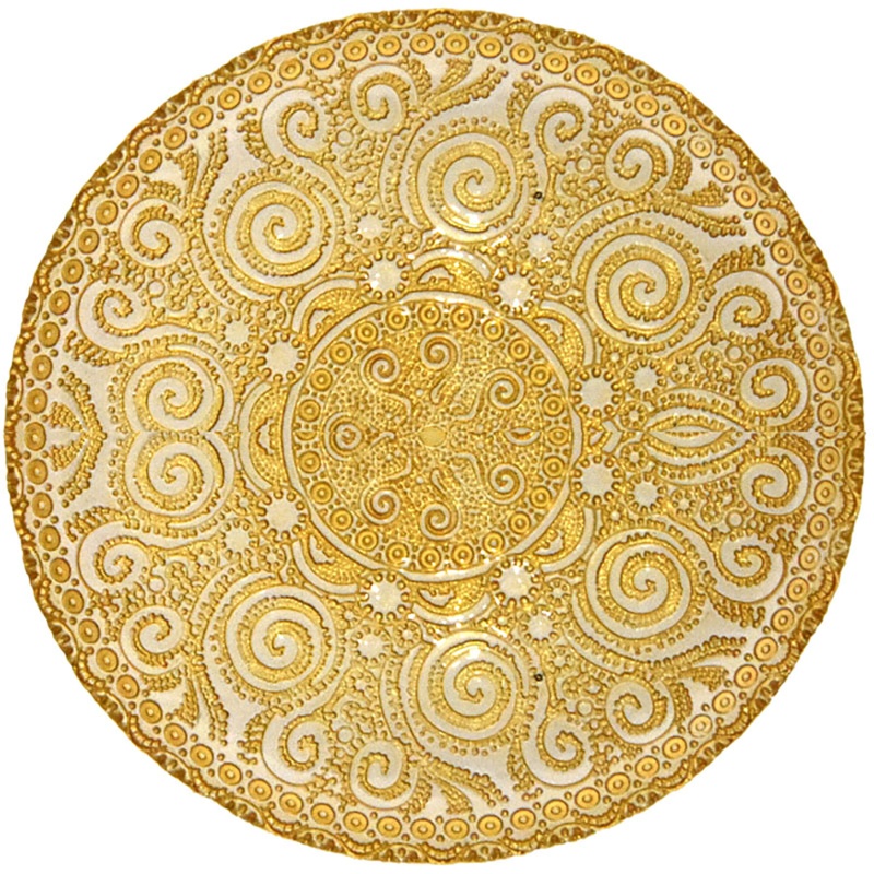 Glass Decorative Plate - Set of 5+