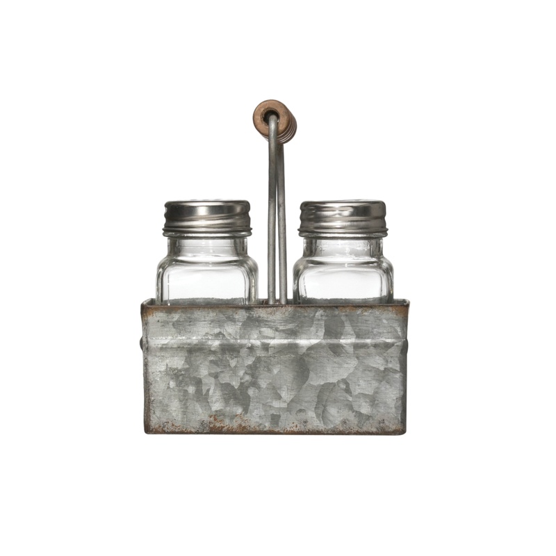 Glass Salt And Pepper Shaker Set