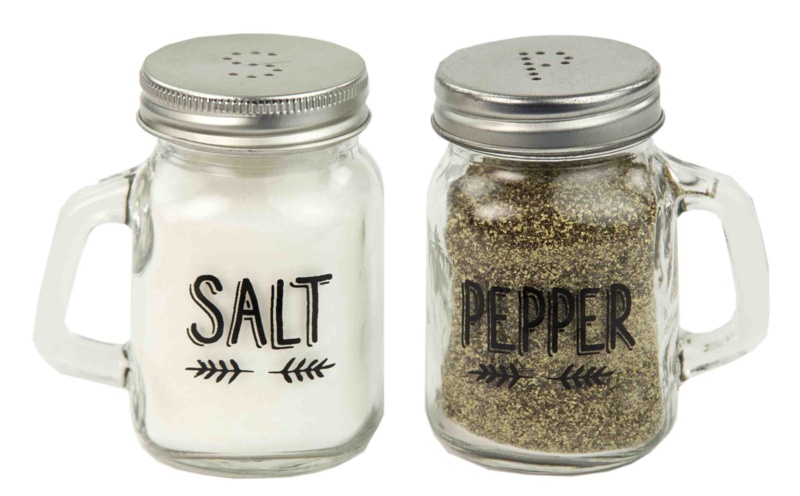 Glass Salt And Pepper Shaker Set
