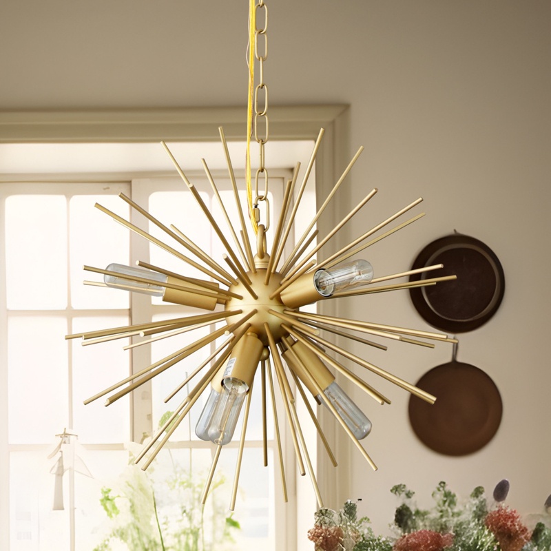 Glendal 6 - Light Dimmable Sputnik Sphere Chandelier