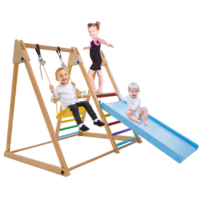 GOME 47.2'' W Indoor and Outdoor Wood Climber