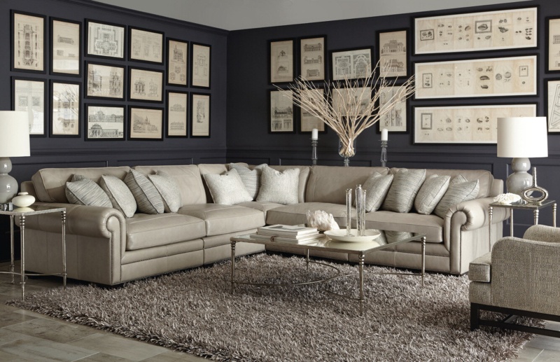 Grandview 5 - Piece Leather Sectional
