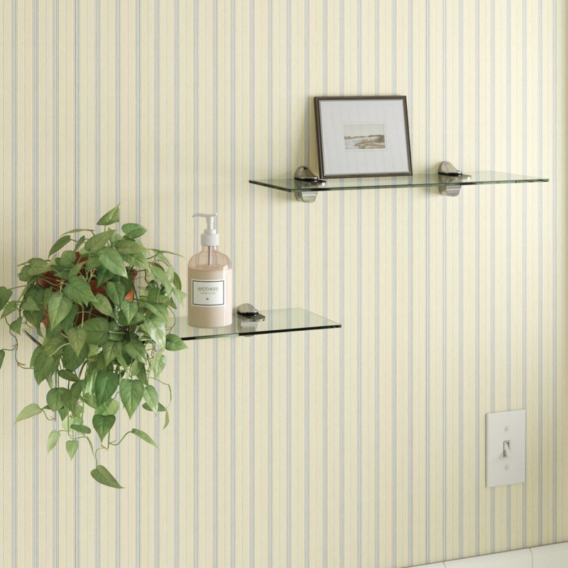 Haag 2 Piece Glass Floating Shelf