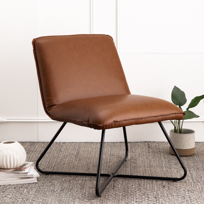 Hachmann Vegan Leather Slipper Chair