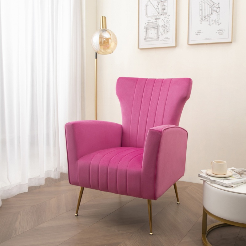 Haddy Upholstered Wingback Chair