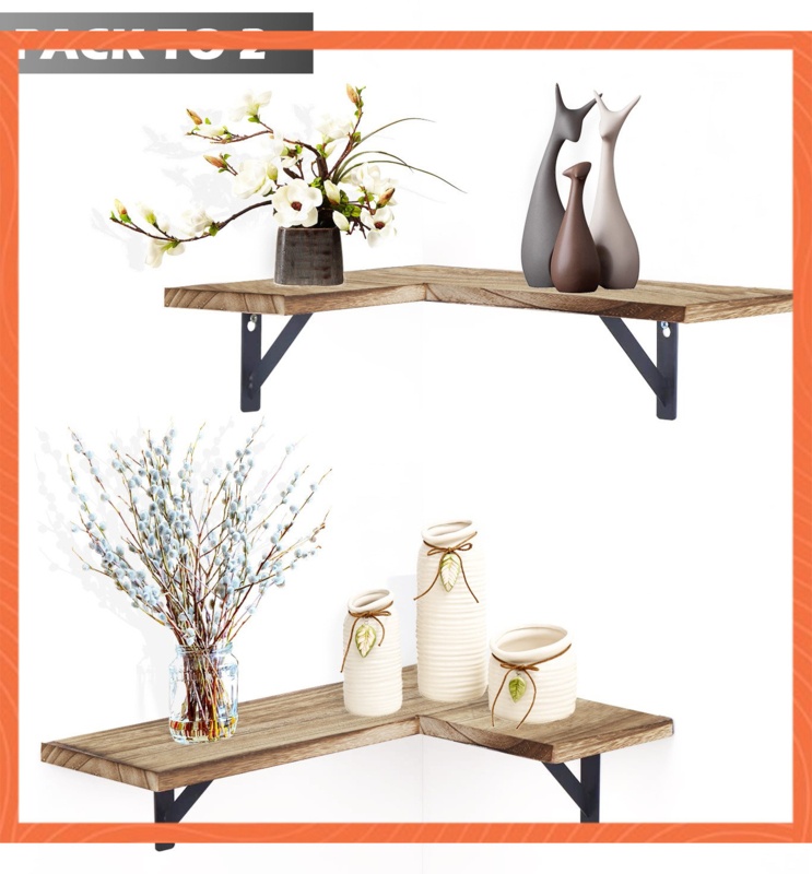 Haliyat 2 Piece Bracket Shelf