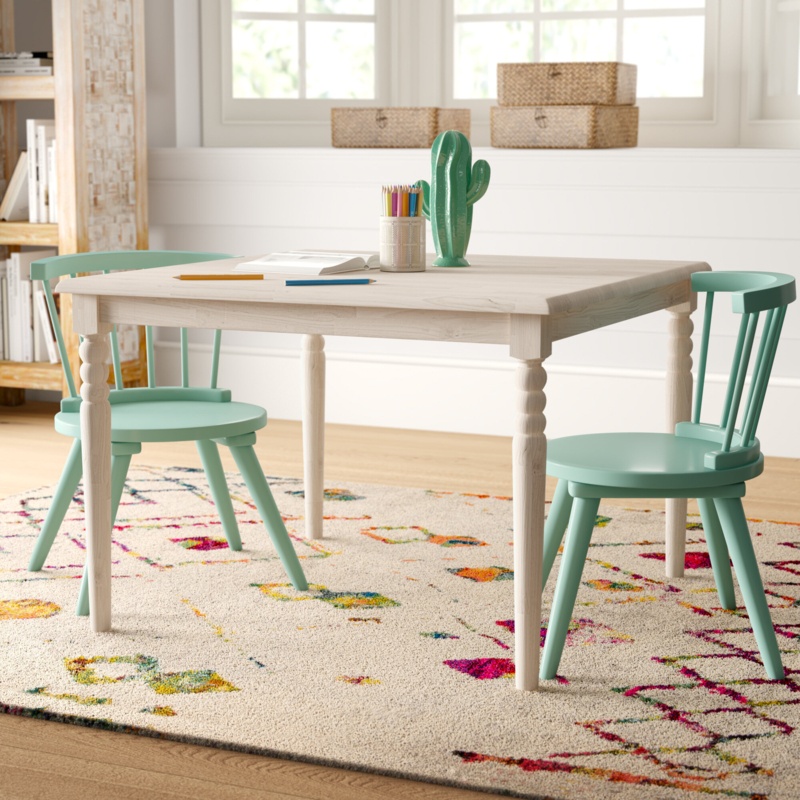 Hamby Kids Solid Wood Play Or Activity Table