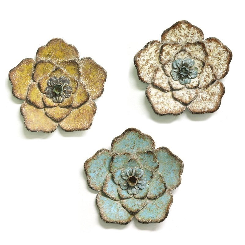 Handmade Metal Plants & Flowers Wall Decor