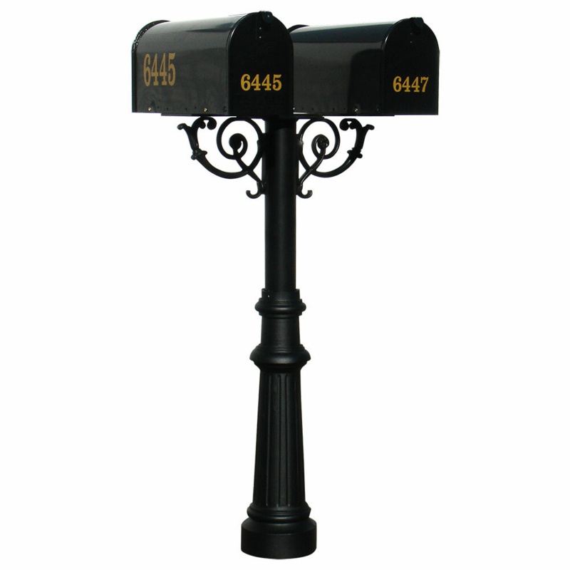 Hanford Aluminum Post Mounted Mailbox