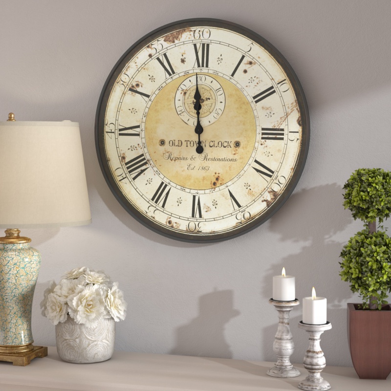 Haverstraw Metal Wall Clock