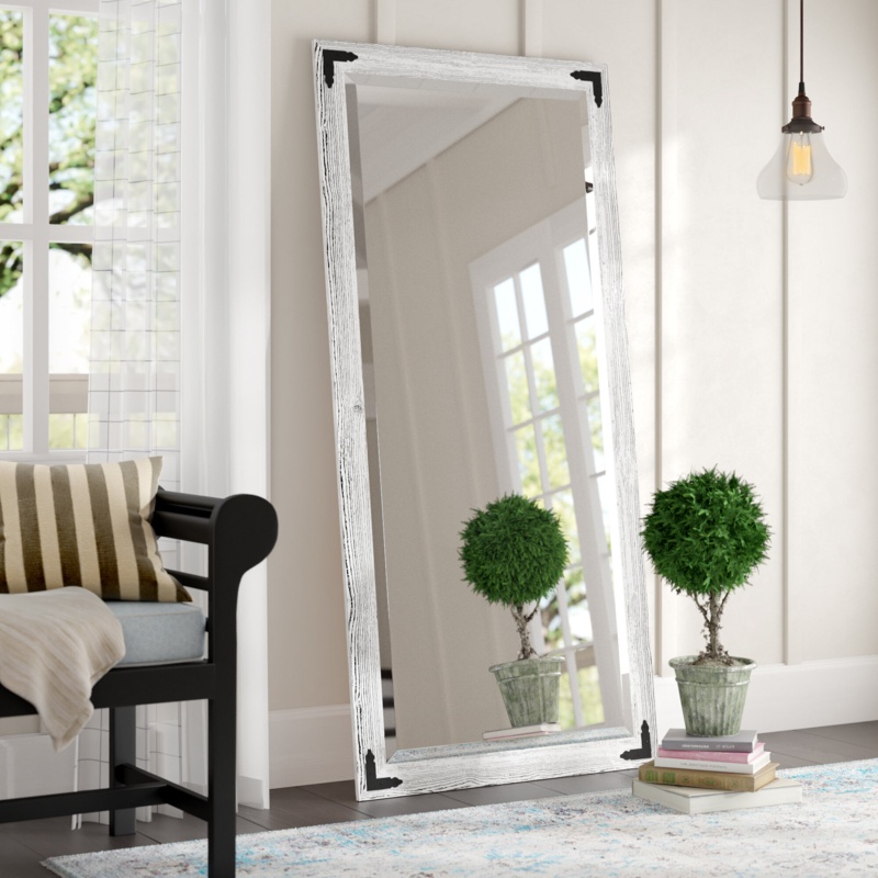 Heavner Rectangle Wood Mirror