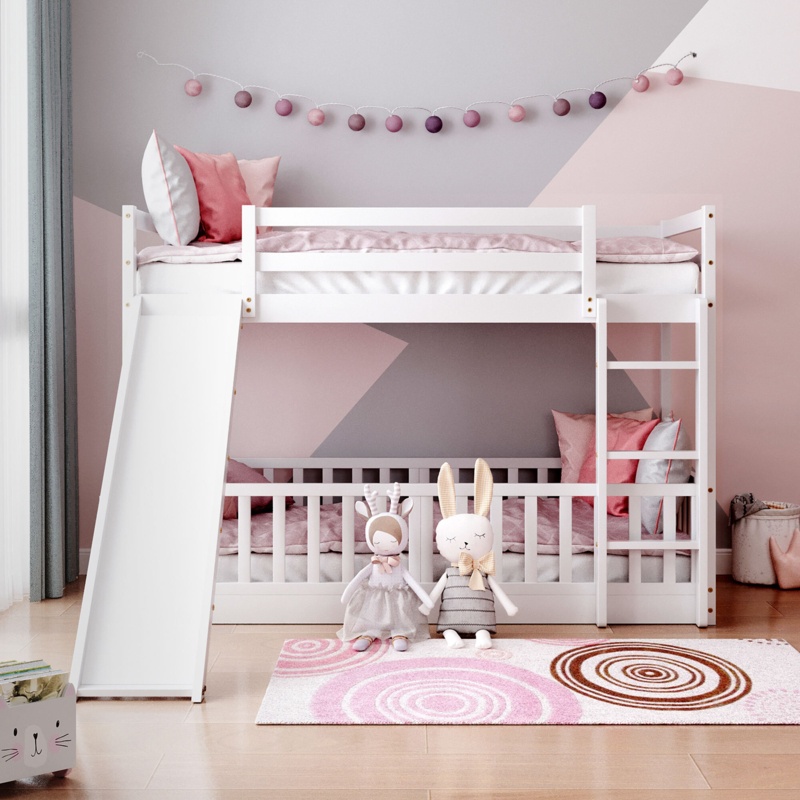 Hemme Kids Twin Over Twin Bunk Bed