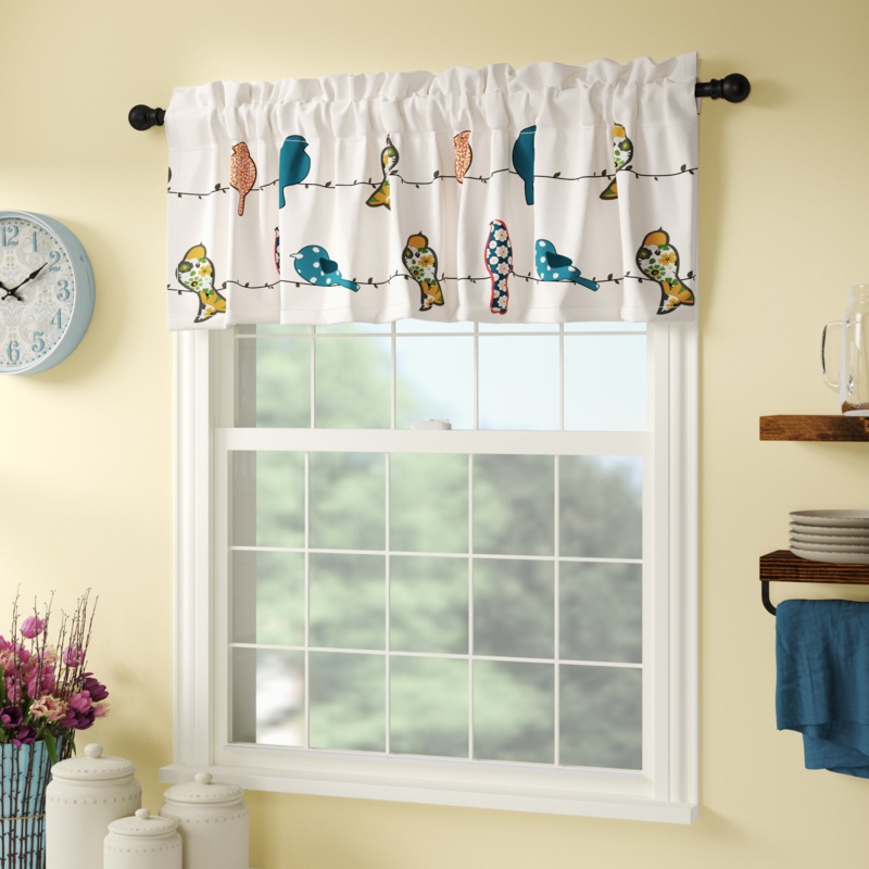 Henriette Tailored 52'' W Window Valance