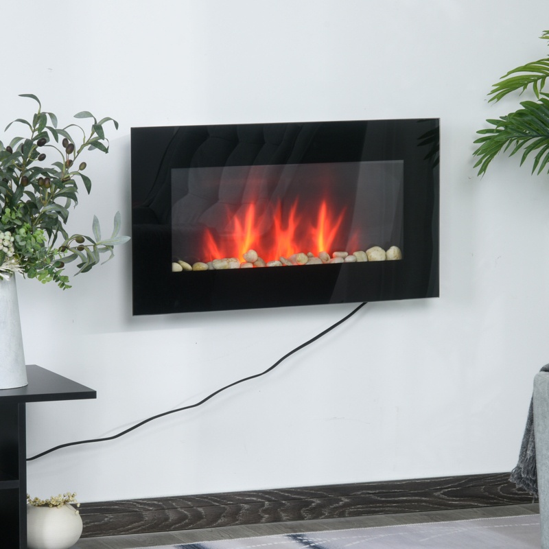 Herakleitos Wall Mounted Electric Fireplace