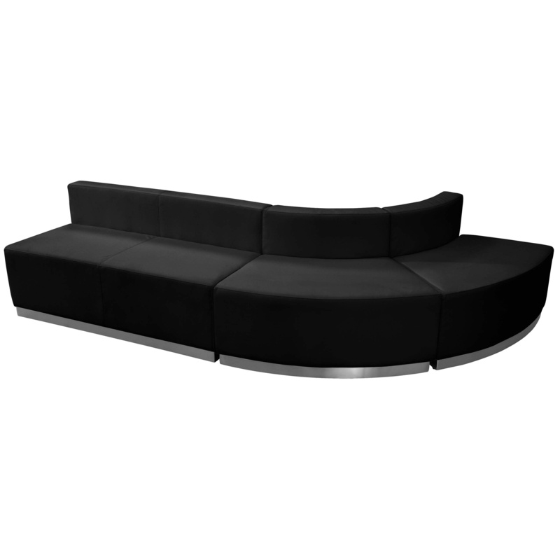 Hercules Alon 3 PC LeatherSoft Modular Reception Configuration w/Taut Back &Seat