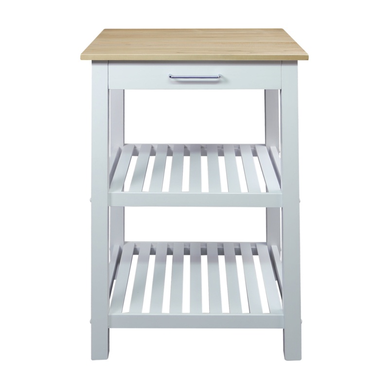 Herriott 23'' Wide Prep Table with Solid Wood Top