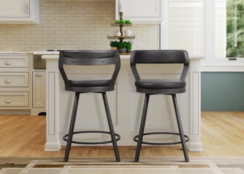 Hindrikus Swivel 25'' Counter Stool