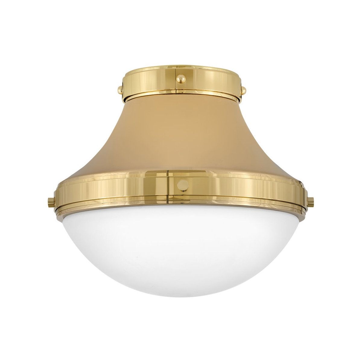 Hinkley Lighting 39051 Oliver 14"W Semi-Flush Ceiling Fixture - Bright Brass