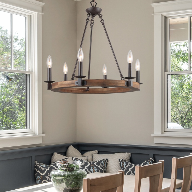 Houghtaling 6 - Light Dimmable Chandelier