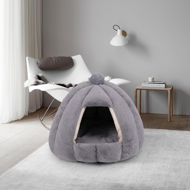 Hruska Comfortable Round Plush Pet Cave House