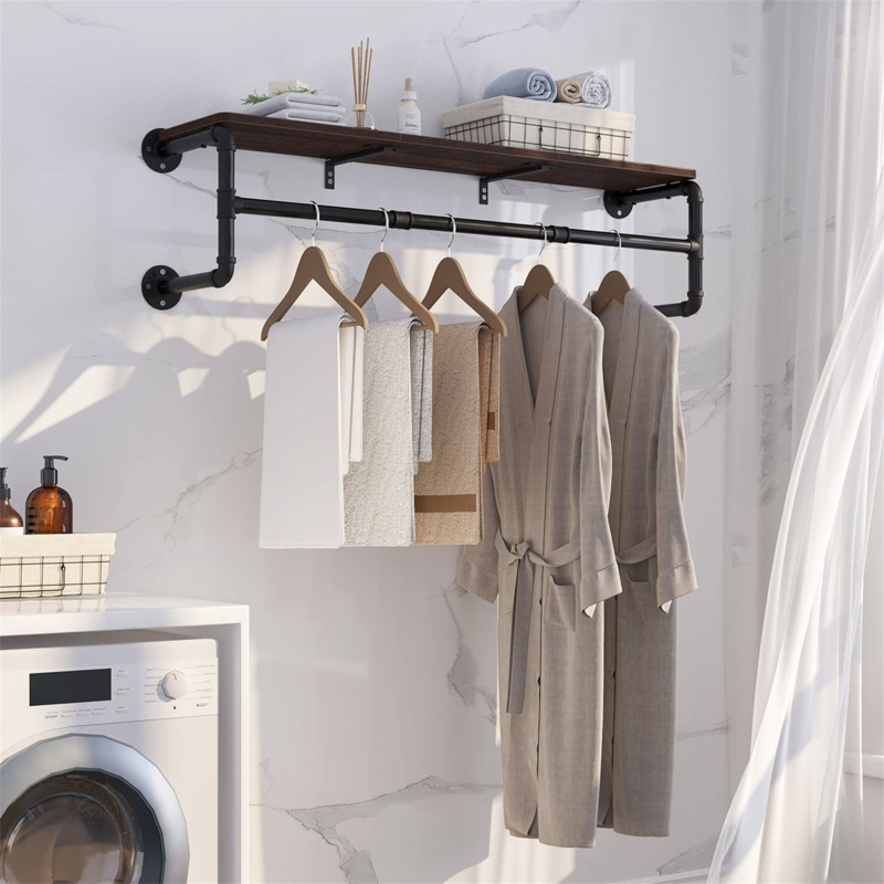 Ilija 45.5'' Wall Mounted Clothes Rack