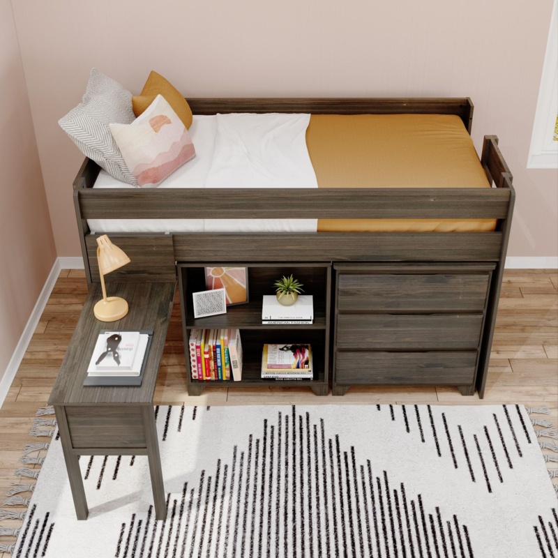Irma Kids Twin Loft Bed with Drawers