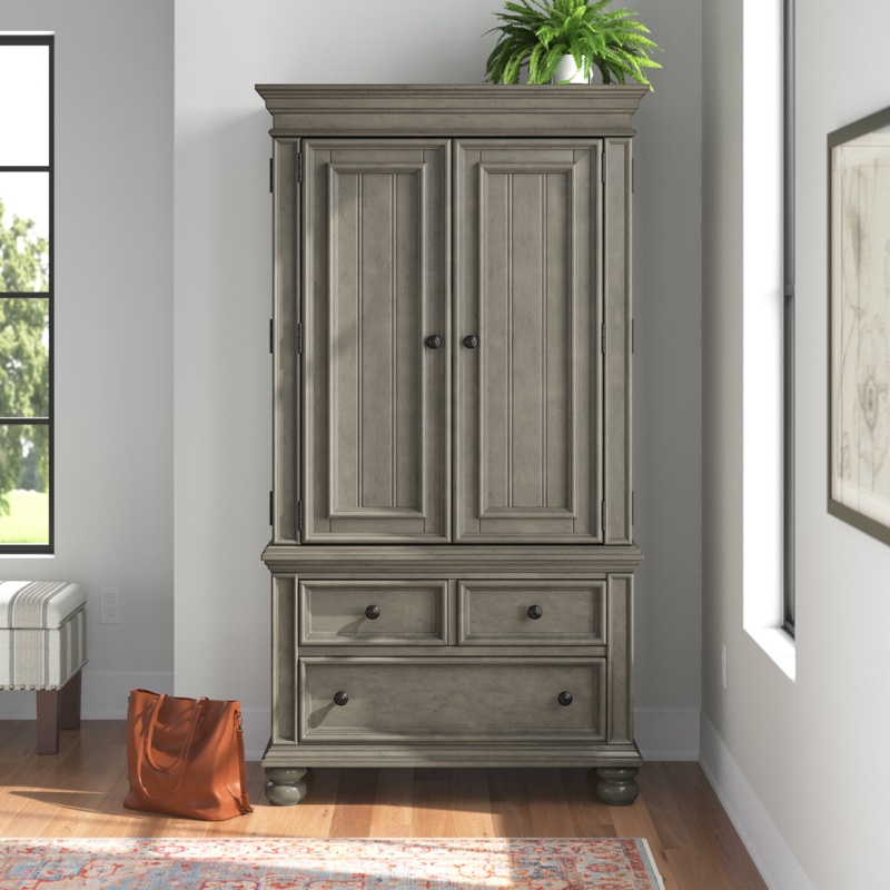 Isabelle Solid + Manufactured Wood Armoire