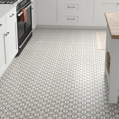 Itona Tile Encausto 8" x 8" Porcelain Field Tile in Brown, Size 8.0 H x 8.0 W x 0.3 D in | Wayfair