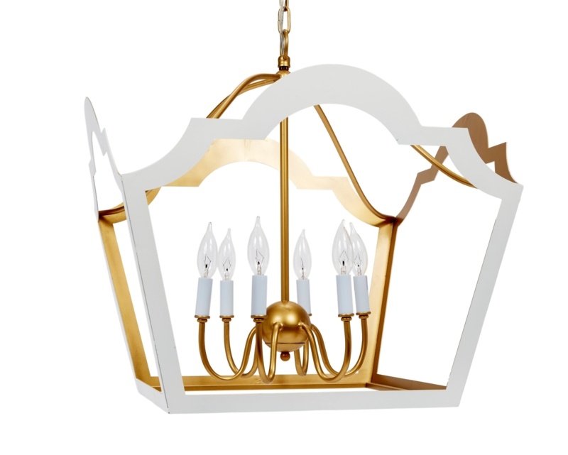 Jaclyn 6 - Light Lantern Geometric Chandelier