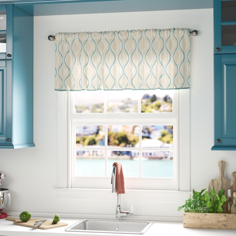 Jakarta Geometric Tailored 50'' W Window Valance