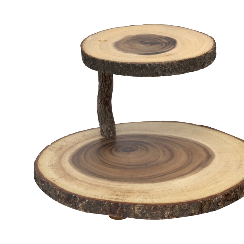Jennette Wood Tiered Stand