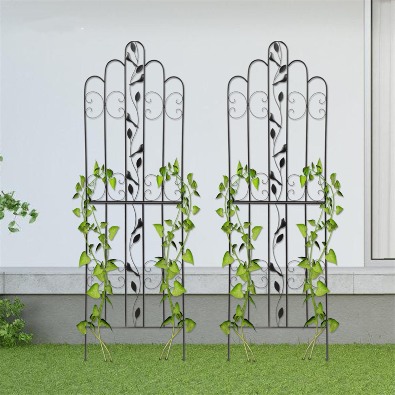 Jotvingis 70'' H x 20.5'' W Steel Gothic Trellis