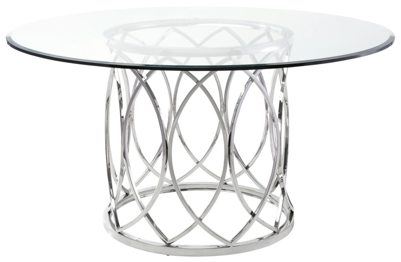 Juliette Round Glass Dining Table