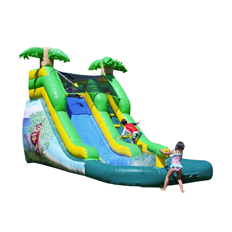 JumpOrange 12 FT Safari Commercial Grade Water Slide with Pool for Kids (with Blower)