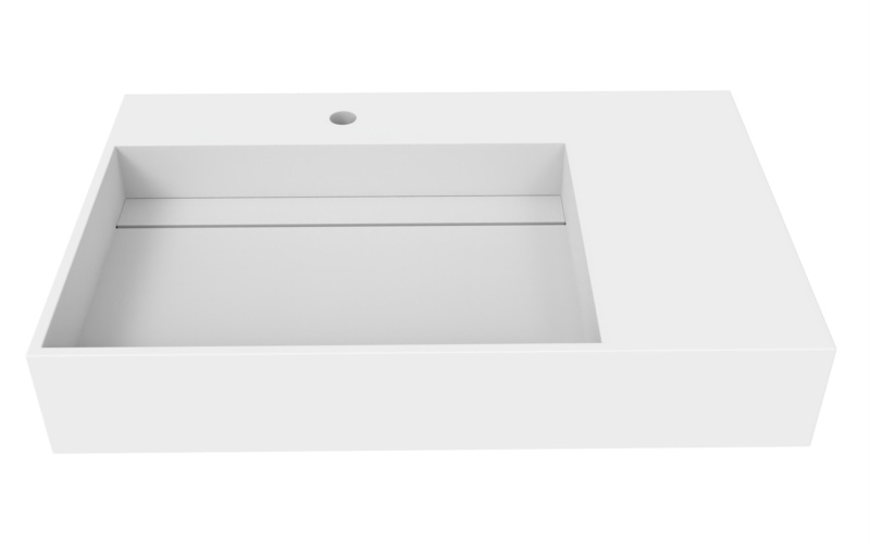 Juniper 30" Wall Mounted Bathroom Sink With Left Basin