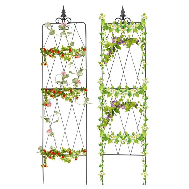 Kaarle 61'' H x 15'' W Steel Gothic Trellis