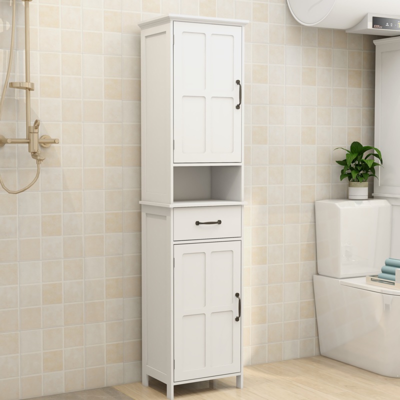 Kanijah Freestanding Linen Cabinet