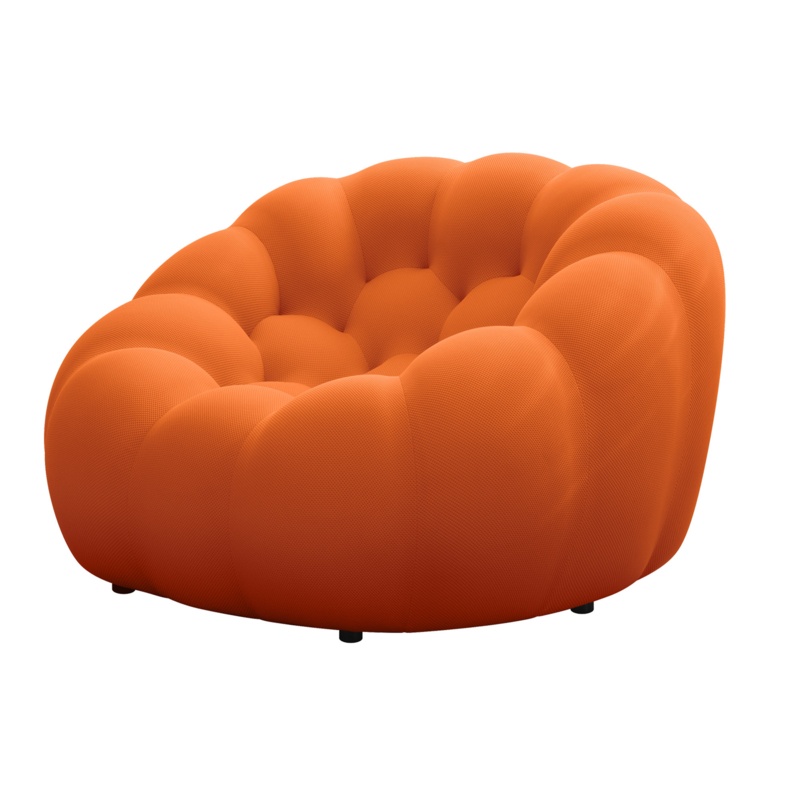 Karidee 46.9" W Tufted Barrel Chair