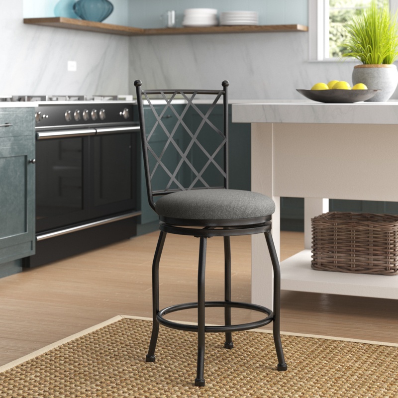 Karlov Swivel 24.5'' Counter Stool
