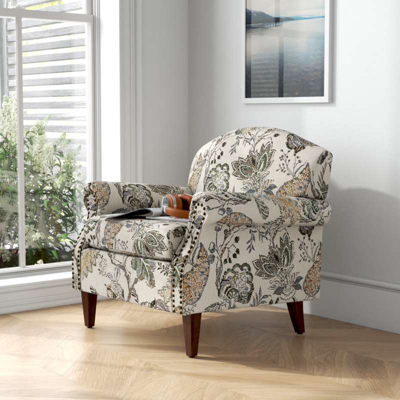 Keaney Armchair With Nailhead Trims