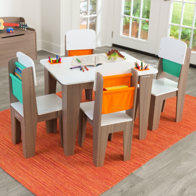 Kids 5 Piece Play Or Activity Table and Chair Set